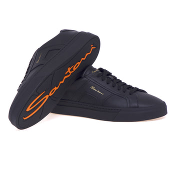 Santoni DBS sneaker in leather - 4