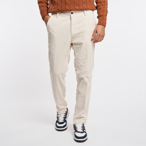 Myths carrot fit chino trousers in 500 stripe cotton - 1