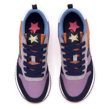 Sun68 Stargirl Multicolor sneaker in suede and fabric - 5