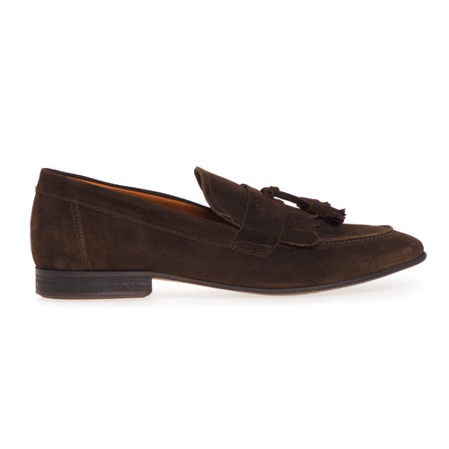 Pawelk's moccasin in suede with fringe and tassels