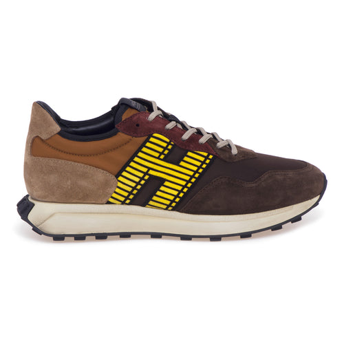 Hogan H601 sneaker in suede and fabric