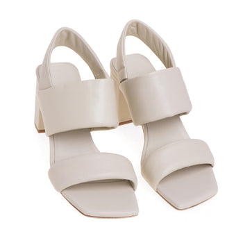 Vic Matiè leather sandal with 70 mm heel. - 5