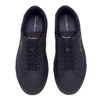Santoni DBS sneaker in leather - 5