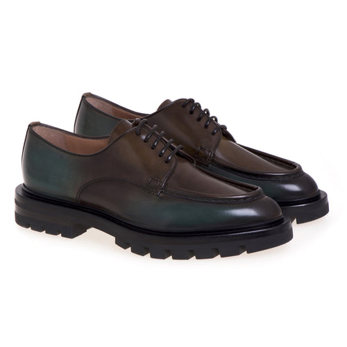 Santoni lace-up shoes in aged leather - 2