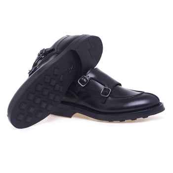 Fabi double buckle shoe in leather - 4