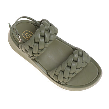 ASH-Sandale mit doppelt geflochtenem Lederband - 4