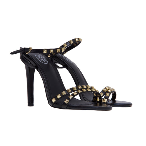 Ash "glam" leather sandal with studs and 100 mm heel - 2