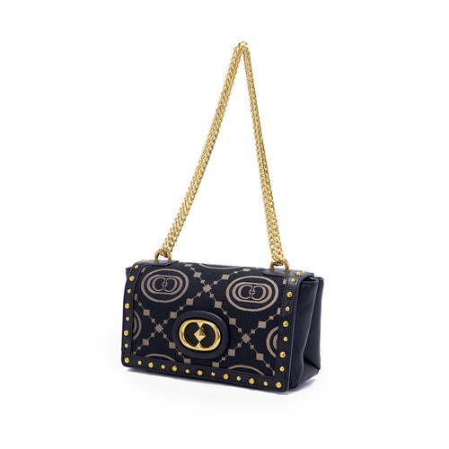 La Carrie shoulder bag in monogram fabric and leather - 2