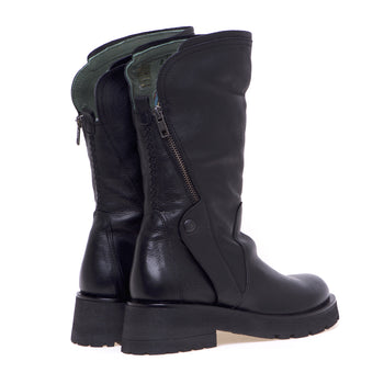 Black Felmini leather ankle boot with zip - 3