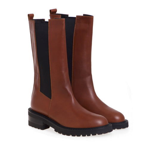 Chelsea boot Via Roma 15 in pelle con gambale a 3/4 - 2