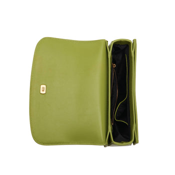La Carrie Handtasche aus Leder und Wildleder mit Bambusgriff - 5