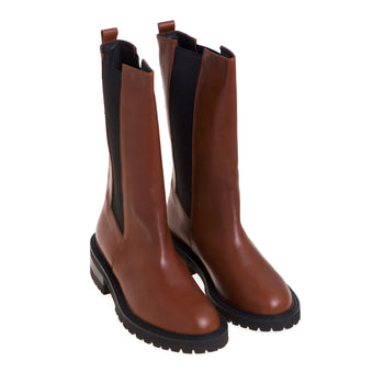 Chelsea boot Via Roma 15 in pelle con gambale a 3/4 - 5