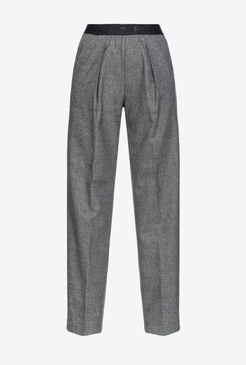 Pinko Prince of Wales trousers with elastic waist - 6