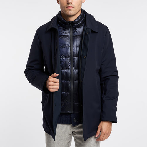 People Of Shibuya jacket with shirt collar in water-repellent and breathable technical fabric - 1
