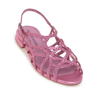 Quintana pons sandal in laminated leather - 4