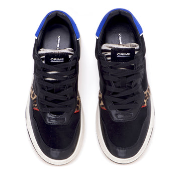 Crime London sneaker in fabric and leather - 5