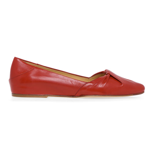 Viola Ricci shoe in leather with knotting