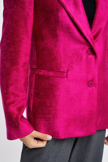 Kaos single-breasted velvet jacket with peak lapel - 7