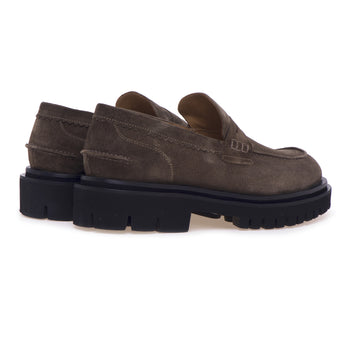 Anna F. moccasin in suede with rubber sole - 3