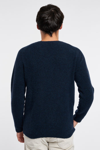 Daniele Fiesoli crew-neck sweater in wool and nylon with raglan sleeves - 5