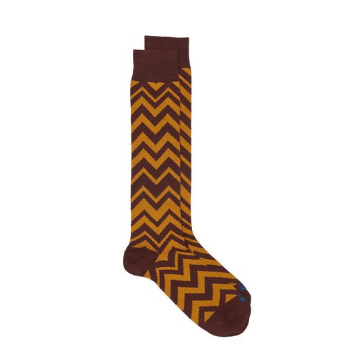 In The Box long socks with Zig Zag pattern