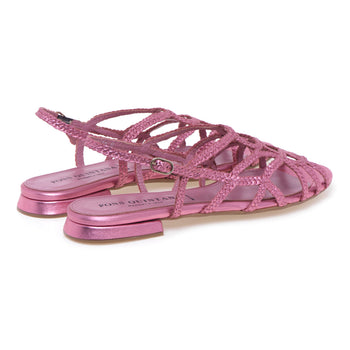 Quintana pons sandal in laminated leather - 3