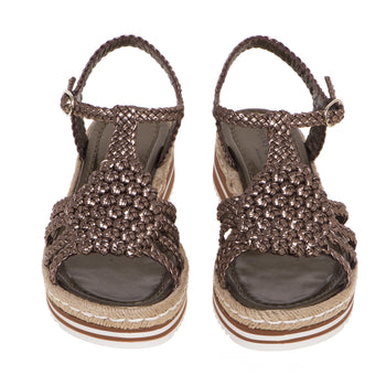 Pons Quintana sandal in laminated woven leather - 5