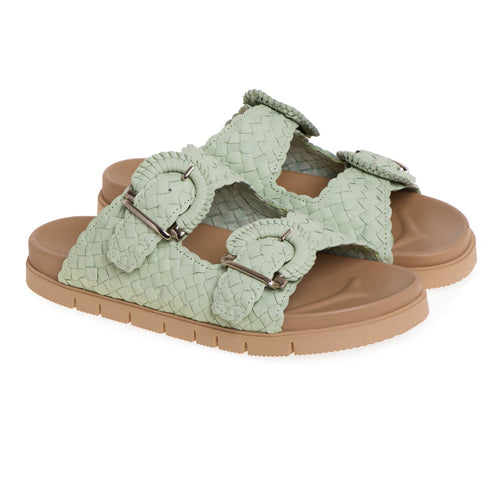 Pons Quintana slipper in woven leather with double band - 2