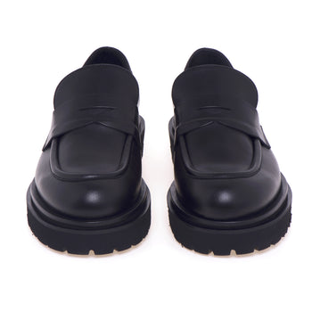 Anna F. leather moccasin with rubber sole - 5