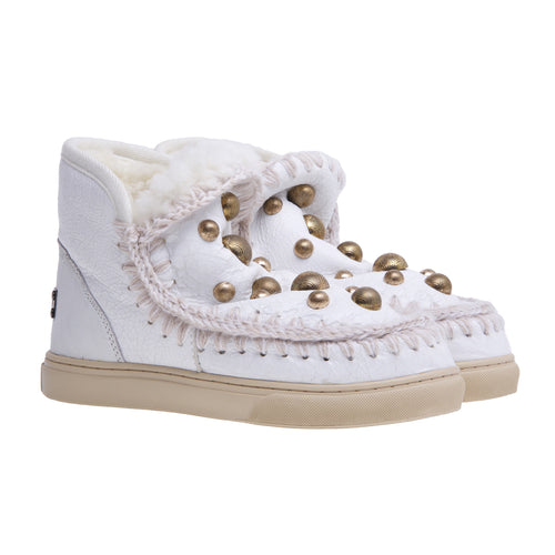Boot Mou Eskimo Crack leather sneaker with maxi gold studs - 2