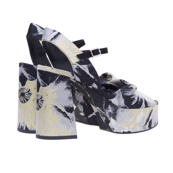 Vic Matiè sandal in floral fabric with 120 mm heel - 3
