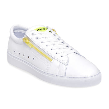 Paciotti 4US sneaker in leather with fluorescent zip - 4