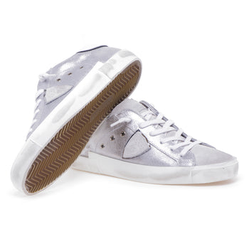 Philippe Model PRSX sneaker in laminated leather - 4