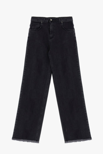 Dixie demin trousers with raw Size hems - 4