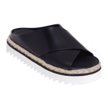 Furla Gilda leather slipper with crossed bands - 4