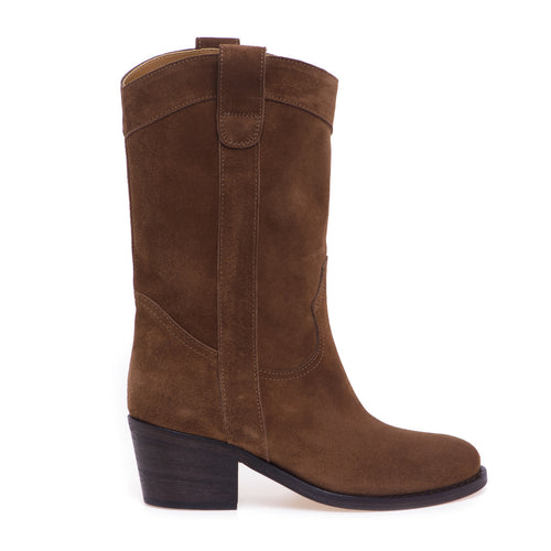 Via Roma 15 Texan boot in suede
