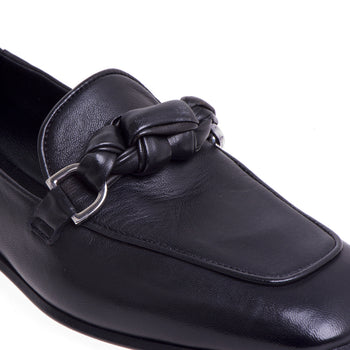 Fru.it leather moccasin with knotted clamp - 4