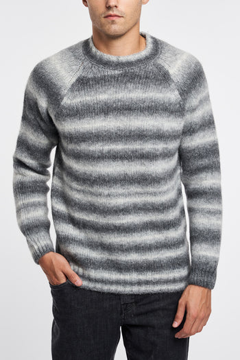 Daniele Fiesoli crew-neck sweater in alpaca with striped pattern - 3