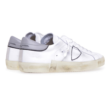 Philippe Model "Paris X" sneaker in leather and mesh fabric - 3