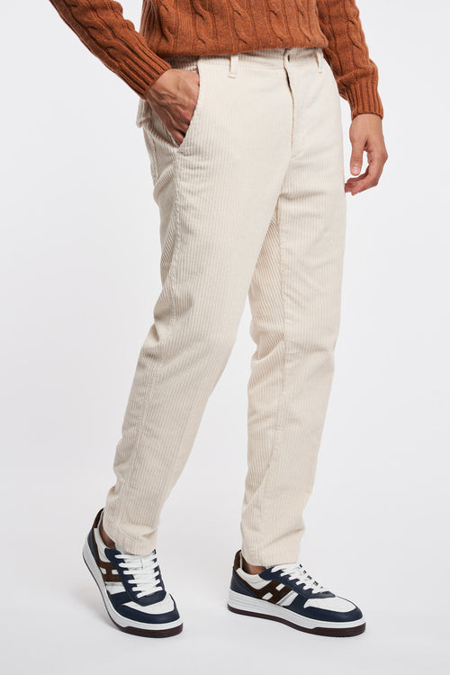 Myths carrot fit chino trousers in 500 stripe cotton - 2