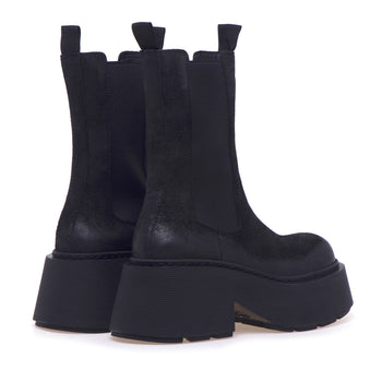 Vic Matie' Chelsea boot in greased suede with maxi platform - 3