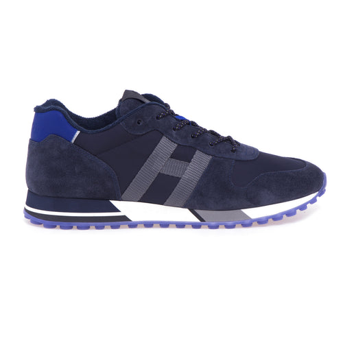 Hogan H383 Sneaker aus Wildleder und Stoff