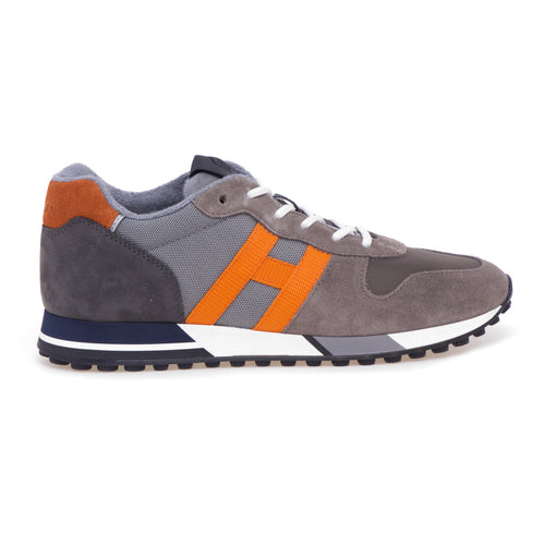 Hogan H383 sneaker in suede and fabric