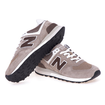 Sneaker New Balance 574 in camoscio e nabuck - 4