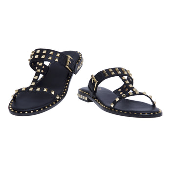 Ash slipper in leather with golden studs - 3