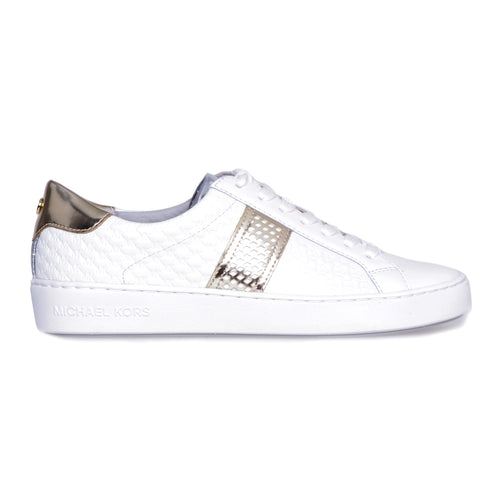 Michael Kors "Irving Stripe Lace Up" sneaker in printed leather