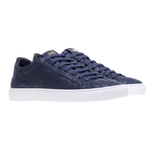 Hide &amp; Jack sneaker in greased leather with crocodile print - 2