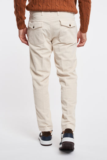 Myths carrot fit chino trousers in 500 stripe cotton - 5