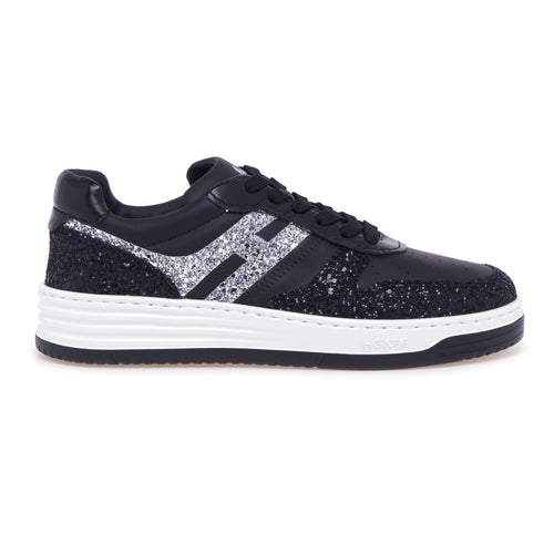 Hogan Basket H630 sneaker in leather and glitter - 1