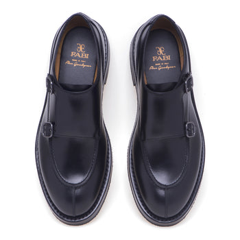 Fabi double buckle shoe in leather - 5